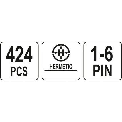 Hermetinių jungčių rinkinys (424vnt) 4