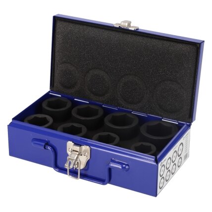Hexagon impact socket set 8pcs 24-38mm 3/4" Irimo Hexagon impact socket set 8pcs 24-38mm 3/4" Irimo