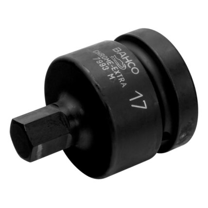 Hexagonal tip socket driver 7993M 19mm 1" Hexagonal tip socket driver 7993M 19mm 1"