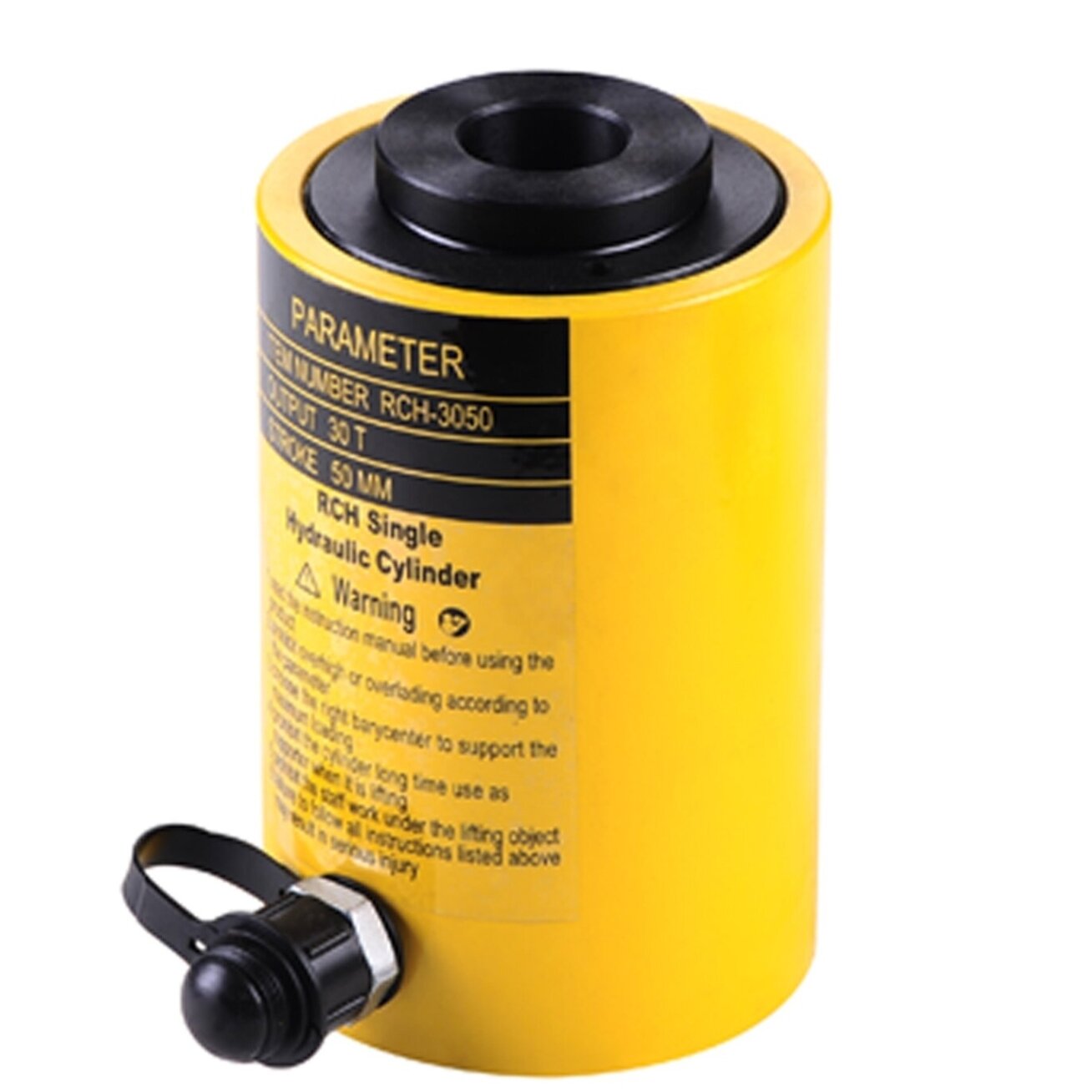 Hidraulinis cilindras 30t (50mm) su kiauryme Hidraulinis cilindras 30t (50mm) su kiauryme