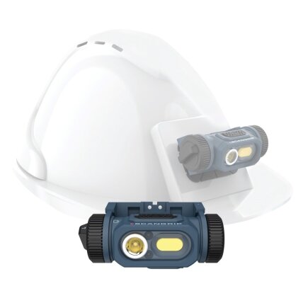 Įkraunama 150 lm LED darbo lempa su jutikliu ir tvirtinimu prie šalmo, IP54 Įkraunama 150 lm LED darbo lempa su jutikliu ir tvirtinimu prie šalmo, IP54