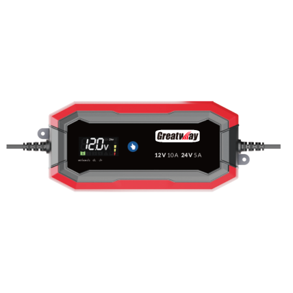 Įkroviklis akumuliatoriui automatinis LCD 12/24V 10A Įkroviklis akumuliatoriui automatinis LCD 12/24V 10A
