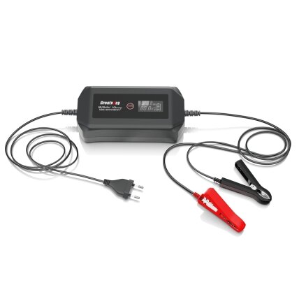 Įkroviklis akumuliatoriui automatinis LCD 12/24V 10A Įkroviklis akumuliatoriui automatinis LCD 12/24V 10A