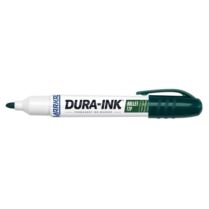 Industrinis rašalo markeris Markal Dura-Ink 60 ŽALIAS 3mm, apvalus galas