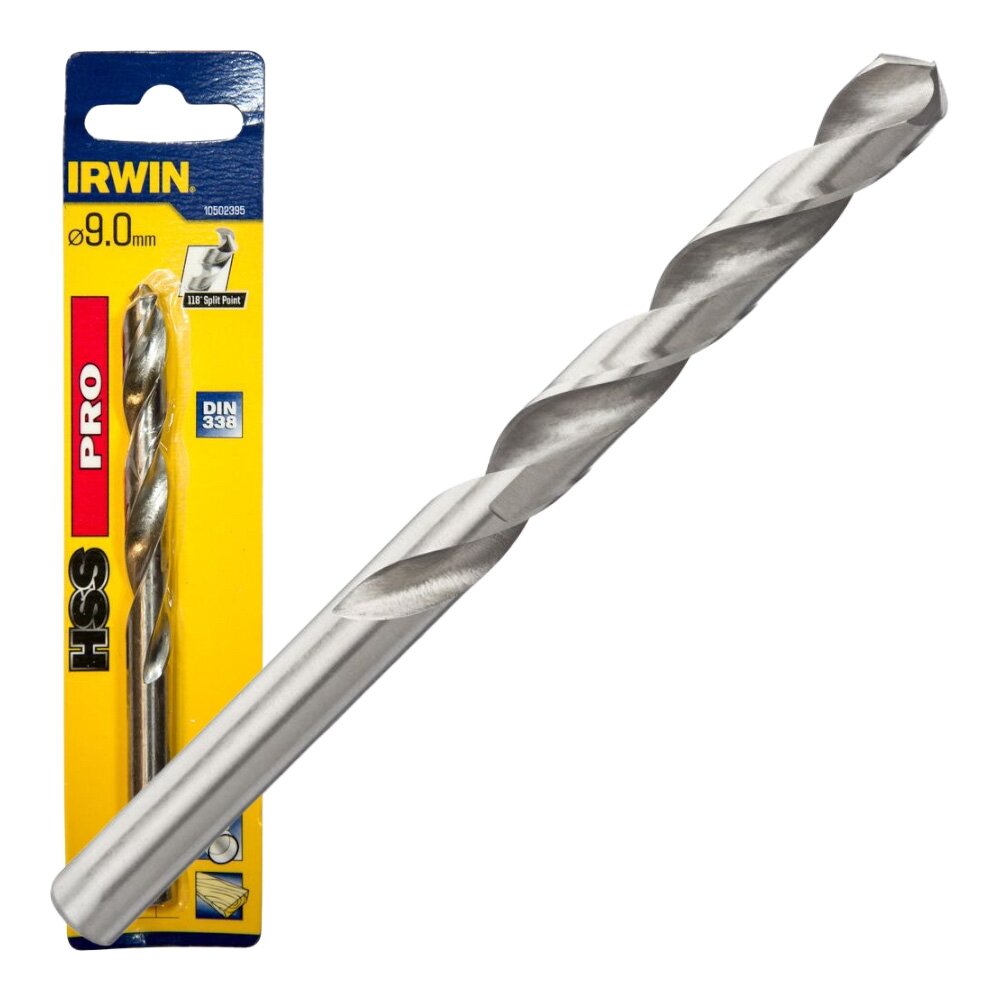 IRWIN Grąžtas metalui HSS PRO 9,0 mm, 1 vnt. IRWIN Grąžtas metalui HSS PRO 9,0 mm, 1 vnt.