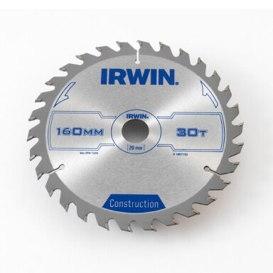 IRWIN Pjov. diskas 160x20(16)x30T 2,5 mm ATB