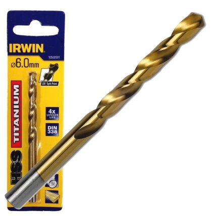 IRWIN Grąžtas metalui HSS TITANIUM 10,0 mm IRWIN Grąžtas metalui HSS TITANIUM 10,0 mm