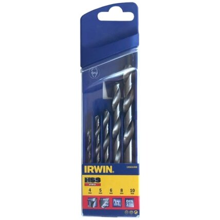 IRWIN Metalo grąžtų rinkinys 4 - 10 mm, 5 vnt. IRWIN Metalo grąžtų rinkinys 4 - 10 mm, 5 vnt.