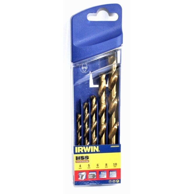 IRWIN Grąžtų rinkinys HSS TITANIUM 5 vnt. IRWIN Grąžtų rinkinys HSS TITANIUM 5 vnt.