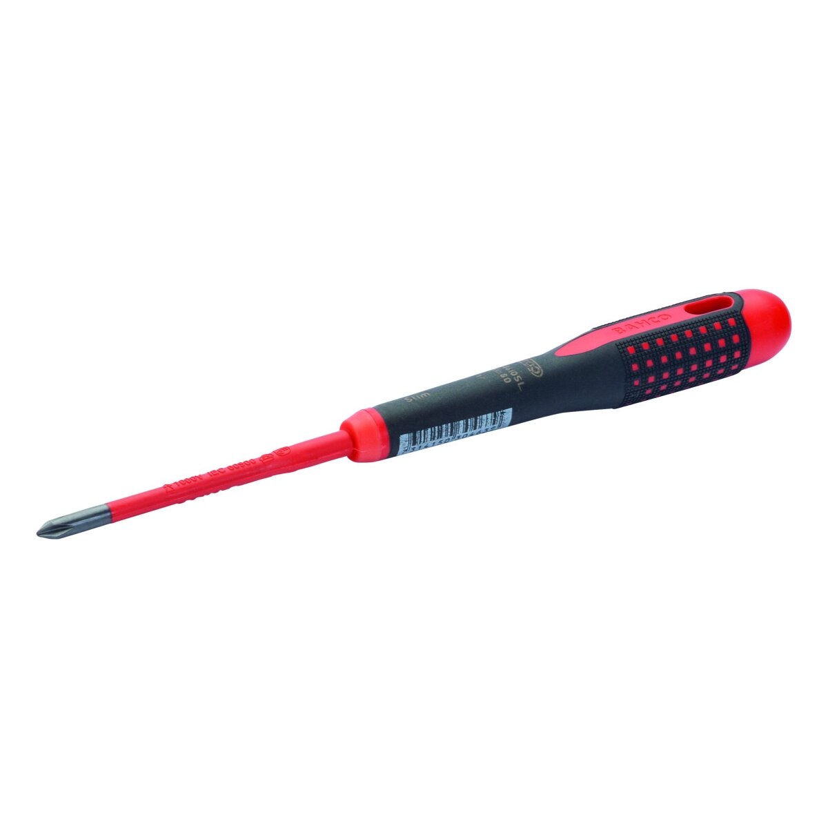 Izoliuotas atsuktuvas ERGO™ SLIM Phillips PH2x100mm 1000V VDE Izoliuotas atsuktuvas ERGO™ SLIM Phillips PH2x100mm 1000V VDE
