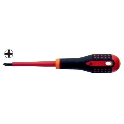 Izoliuotas atsuktuvas ERGO™ Phillips PH0x75mm 1000V VDE Izoliuotas atsuktuvas ERGO™ Phillips PH0x75mm 1000V VDE