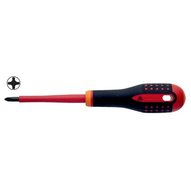 Izoliuotas atsuktuvas ERGO™ Phillips PH0x75mm 1000V VDE Izoliuotas atsuktuvas ERGO™ Phillips PH0x75mm 1000V VDE
