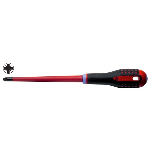 Izoliuotas atsuktuvas ERGO™ SLIM Pozidriv PZ1x80mm 1000V VDE Izoliuotas atsuktuvas ERGO™ SLIM Pozidriv PZ1x80mm 1000V VDE