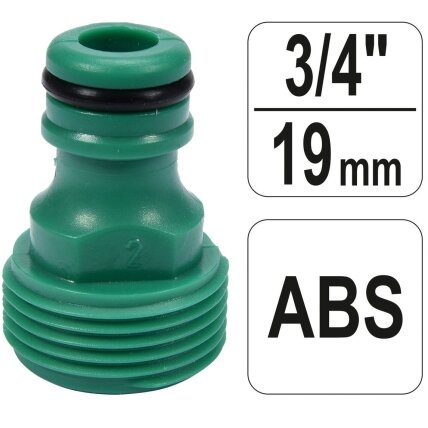 Jungtuvas laistymo žarnai 3/4" (iš.s.) Jungtuvas laistymo žarnai 3/4" (iš.s.)