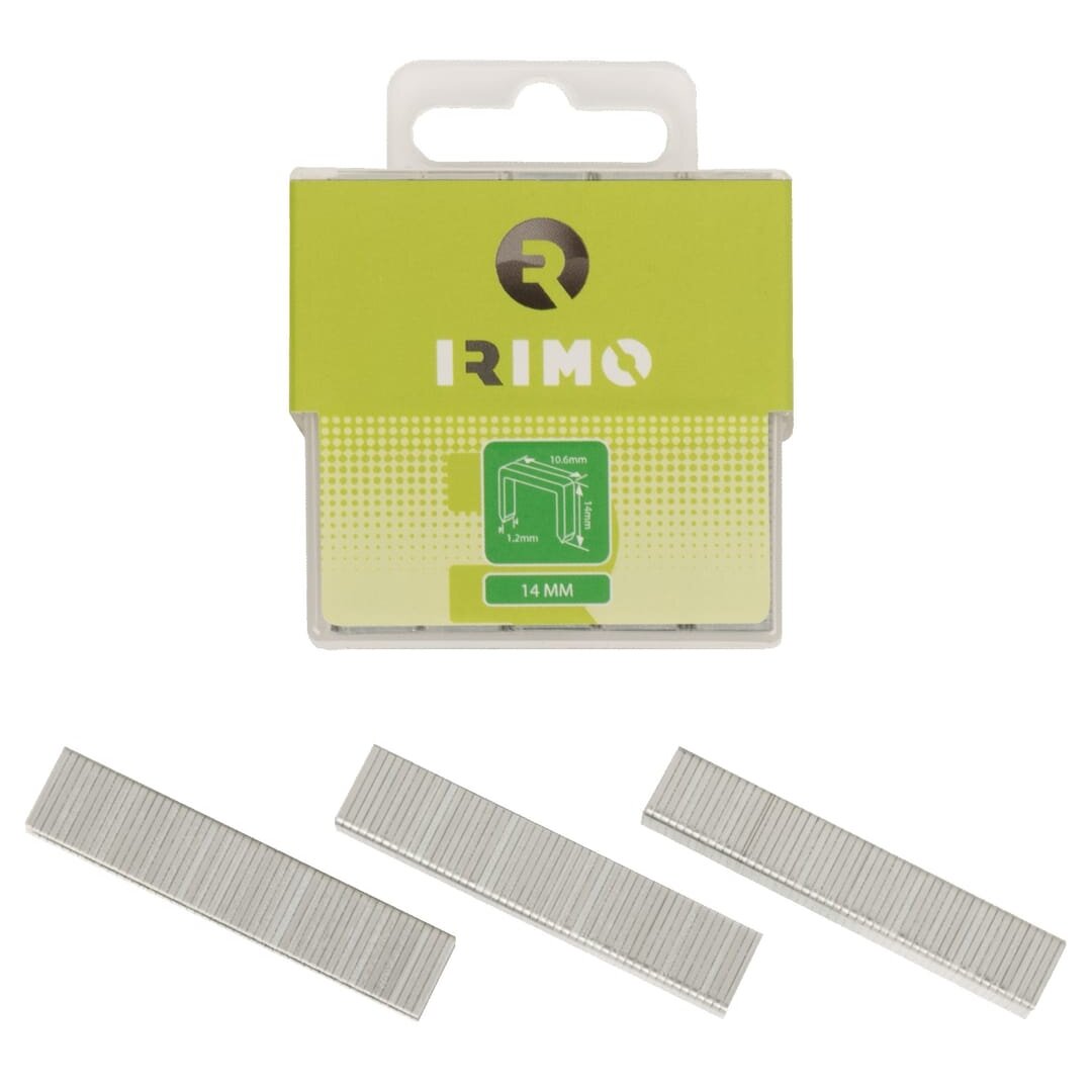 Kabės Irimo HD 10mm, 1000 vnt, tipas 140 Kabės Irimo HD 10mm, 1000 vnt, tipas 140
