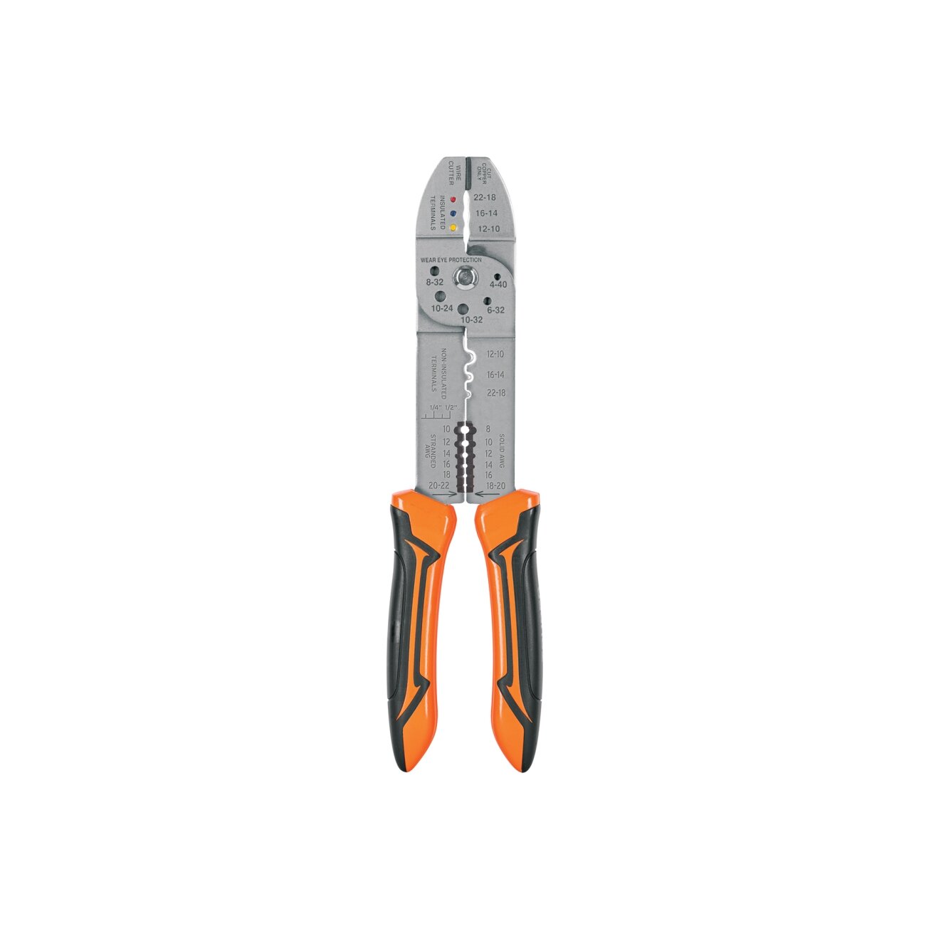 Kabelio nužievinimo, kirpimo bei užspaudimo replės 25.4cm Truper® Kabelio nužievinimo, kirpimo bei užspaudimo replės 25.4cm Truper®