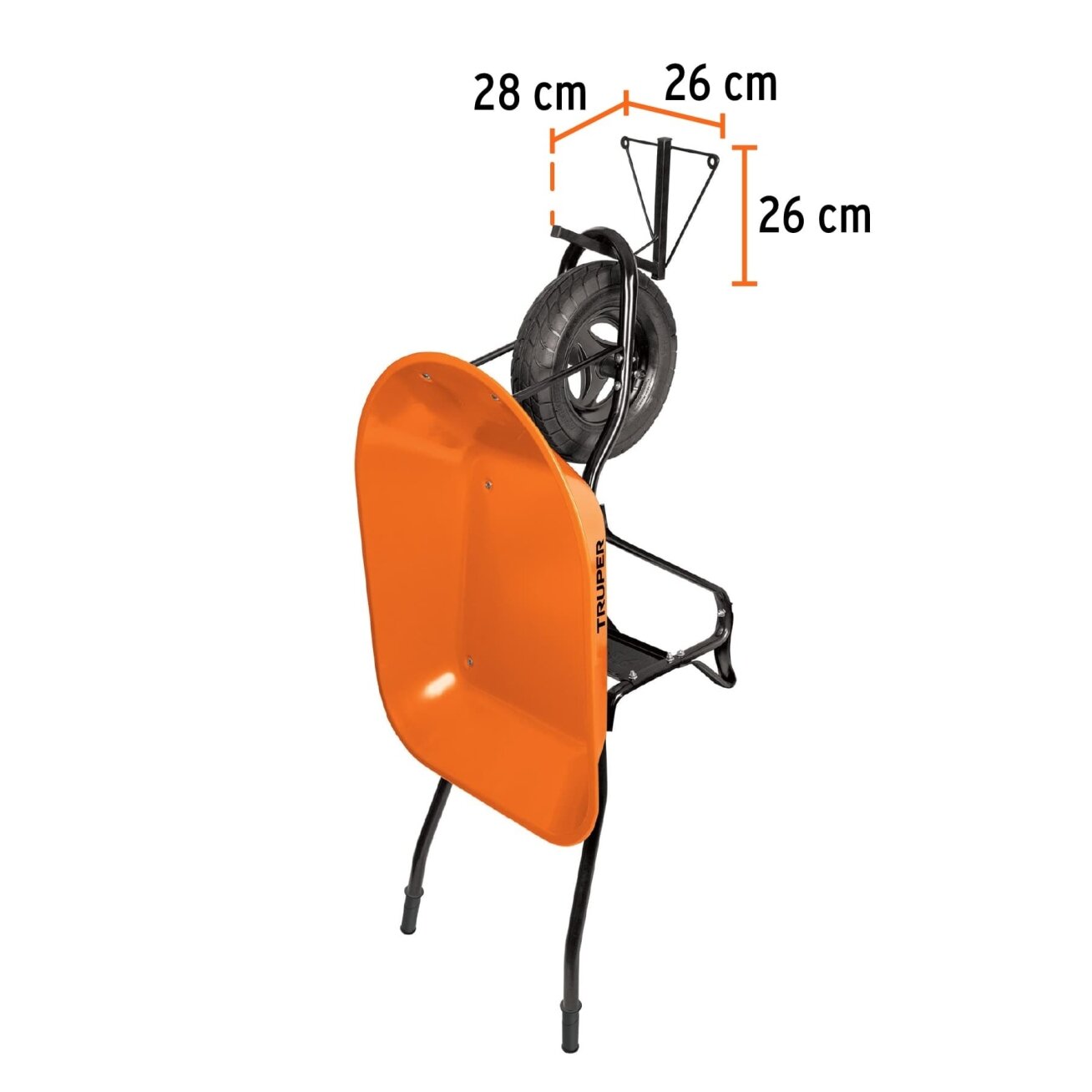 Kablys vienam karučiui, prie sienos tvirtinamas Truper® Kablys vienam karučiui, prie sienos tvirtinamas Truper®