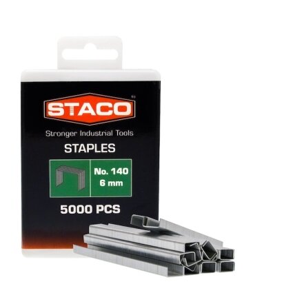 Kabės STACO 140/6mm 5000vnt. Kabės STACO 140/6mm 5000vnt.