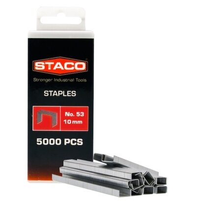 Kabės STACO 53/10mm 5000vnt. Kabės STACO 53/10mm 5000vnt.