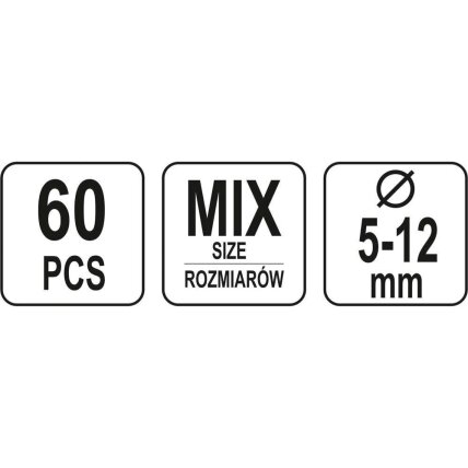 Kaiščių su galvute rinkinys (60vnt) 4 Kaiščių su galvute rinkinys (60vnt) 4