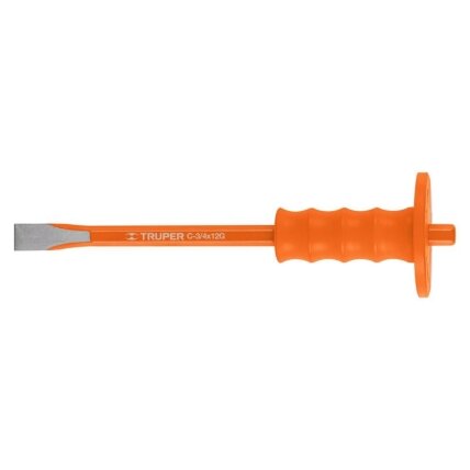 Kaltas betonui su antivibracine rankena 19x305mm. Chrome-vanadium plienas Truper® Kaltas betonui su antivibracine rankena 19x305mm. Chrome-vanadium plienas Truper®