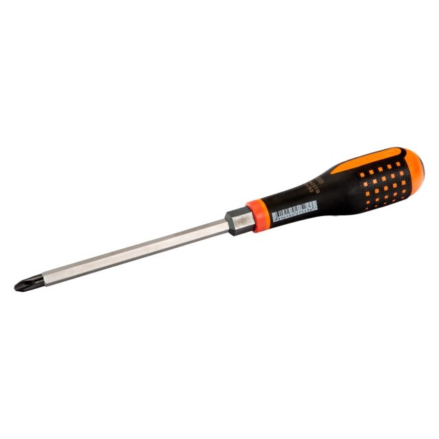 Kalamas atsuktuvas ERGO™ Phillips PH2x125mm su 11mm šešiakampiu koteliu Kalamas atsuktuvas ERGO™ Phillips PH2x125mm su 11mm šešiakampiu koteliu