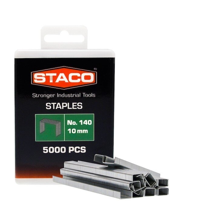 Kabės STACO 140/10mm 5000vnt. Kabės STACO 140/10mm 5000vnt.