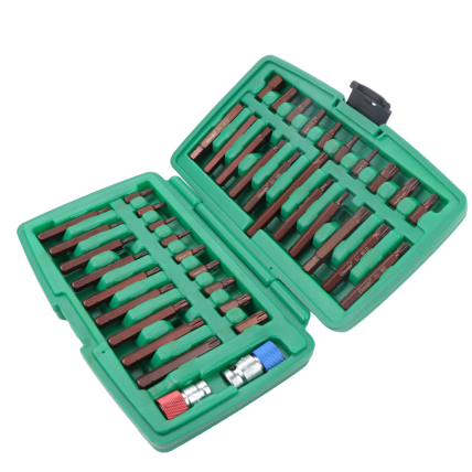Keičiamų antgalių rinkinys (IMBUS, TORX,SPLINE) 41vnt. S2 1 Keičiamų antgalių rinkinys (IMBUS, TORX,SPLINE) 41vnt. S2 1