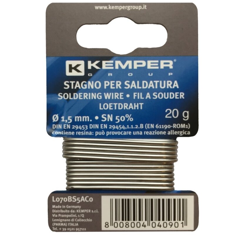 Kemper Lydmetalis „KEMPER" 1,5 mm 20 g SN 50%
