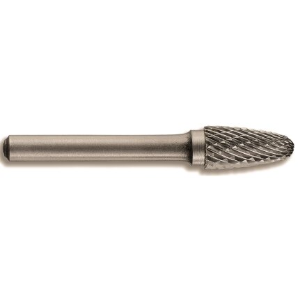Kietmetalinė freza. Konusinė-užapvalinta forma Ø10mm, kotelis 6mm plastikinė dėžutė) Kietmetalinė freza. Konusinė-užapvalinta forma Ø10mm, kotelis 6mm plastikinė dėžutė)