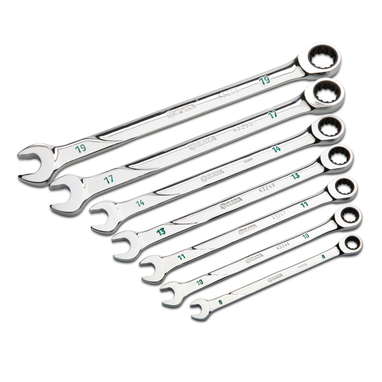 Kombinuotų raktų su terkšle rinkinys 7vnt. (8-19mm) 120XP 1 Kombinuotų raktų su terkšle rinkinys 7vnt. (8-19mm) 120XP 1