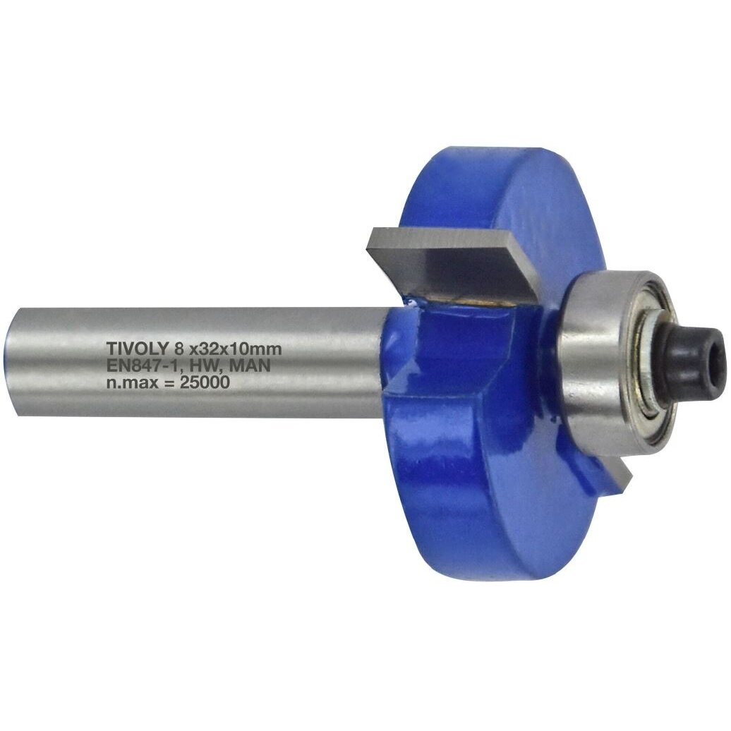 Kraštų freza su guoliu, 31,8x10 mm, 8 mm kotas