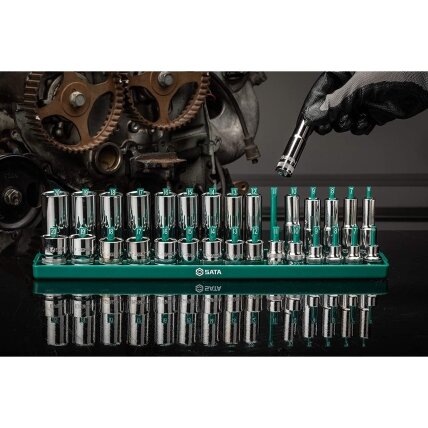 Laikiklių galvutėms rinkinys 3vnt (1/2"+3/8"+1/4") 2 Laikiklių galvutėms rinkinys 3vnt (1/2"+3/8"+1/4") 2