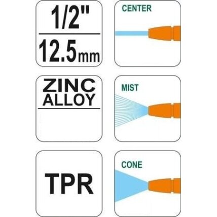 Laistymo purkštuvas 1/2" (3 padėčių) 1 Laistymo purkštuvas 1/2" (3 padėčių) 1