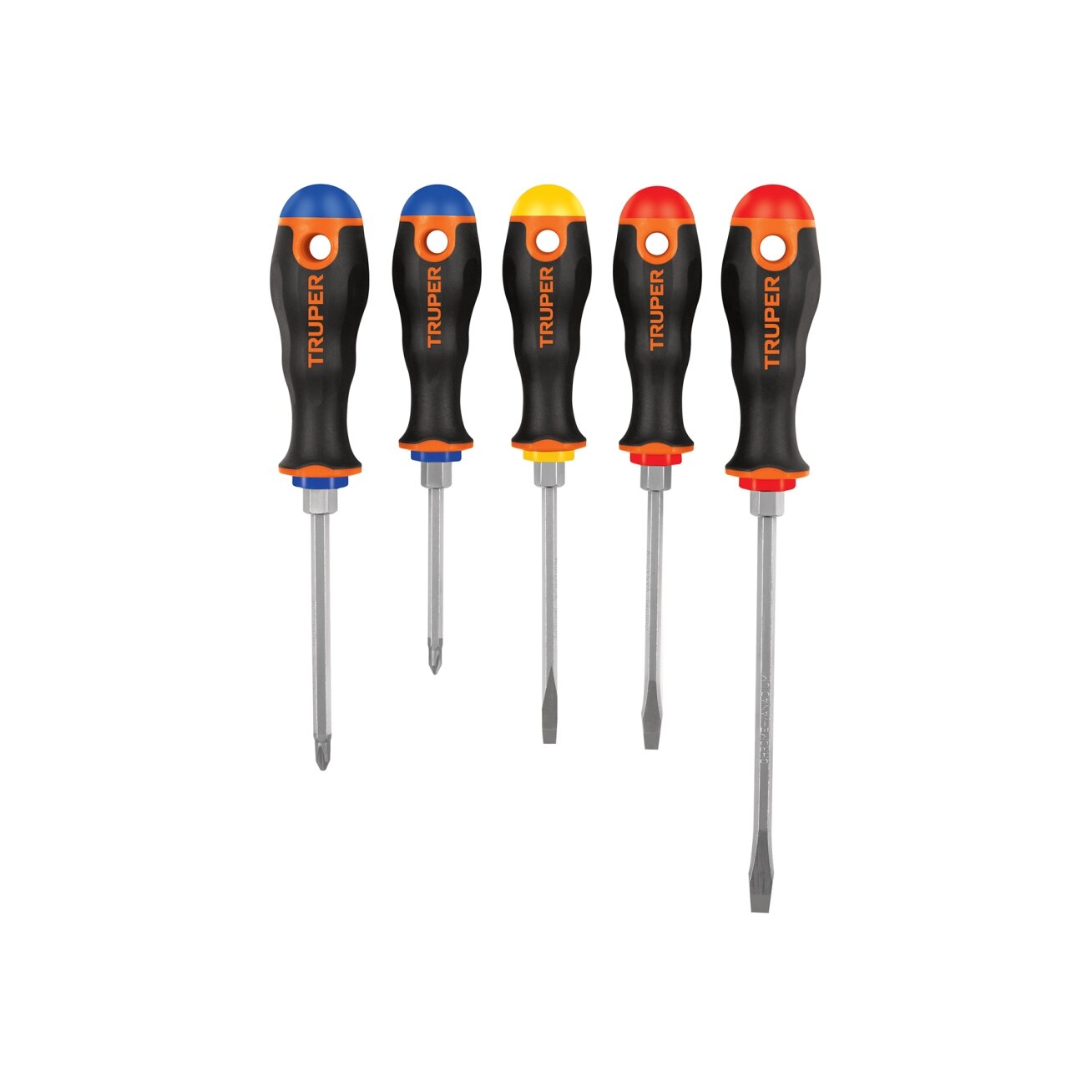 Magnetinių atsuktuvų rinkinys, Ergo rankenos, 5 dalys Truper® Magnetinių atsuktuvų rinkinys, Ergo rankenos, 5 dalys Truper®