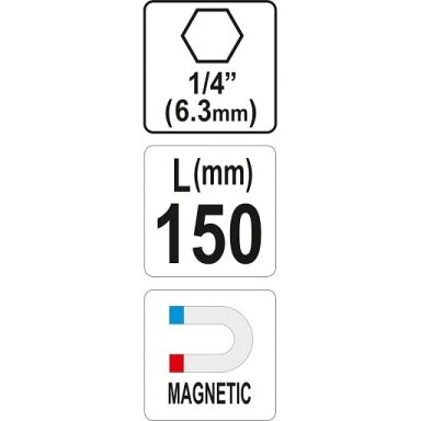 Magnetinis antgalių laikiklis 150mm