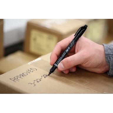 Markal Markeris DURA-INK Dual Tip, 0.7 MM, Juod