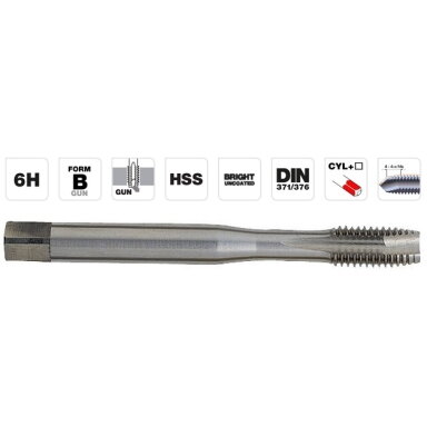 Mašininis sriegiklis M12x1.75,HSS DIN. T Line Mašininis sriegiklis M12x1.75,HSS DIN. T Line