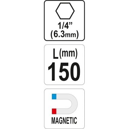 Magnetinis antgalių laikiklis 150mm 1 Magnetinis antgalių laikiklis 150mm 1
