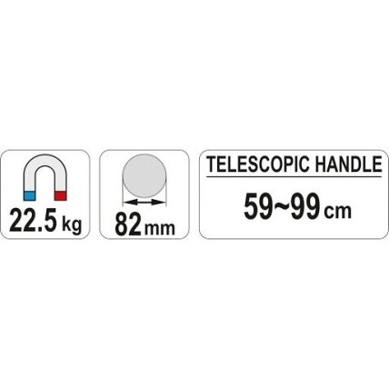 Magnetinis kotas teleskopinis (surinkėjas) 2 Magnetinis kotas teleskopinis (surinkėjas) 2