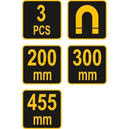 Magnetinių laikiklių įrankiams rinkinys (3vnt) 1 Magnetinių laikiklių įrankiams rinkinys (3vnt) 1