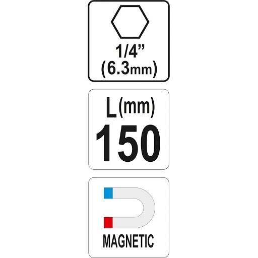 Magnetinis antgalių laikiklis 150mm 1 Magnetinis antgalių laikiklis 150mm 1