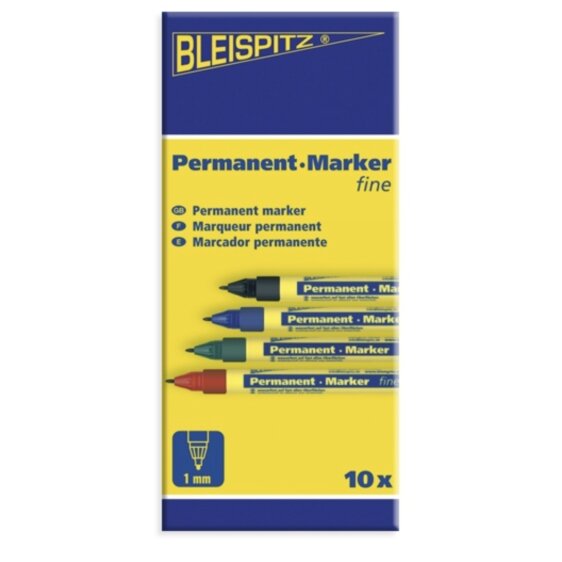 Markeris Bleispitz Fine, raudonas 1mm 2