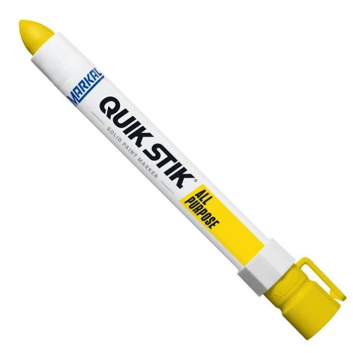 Markal Dažų kreidelė QUIK STIK, geltona Markal Dažų kreidelė QUIK STIK, geltona