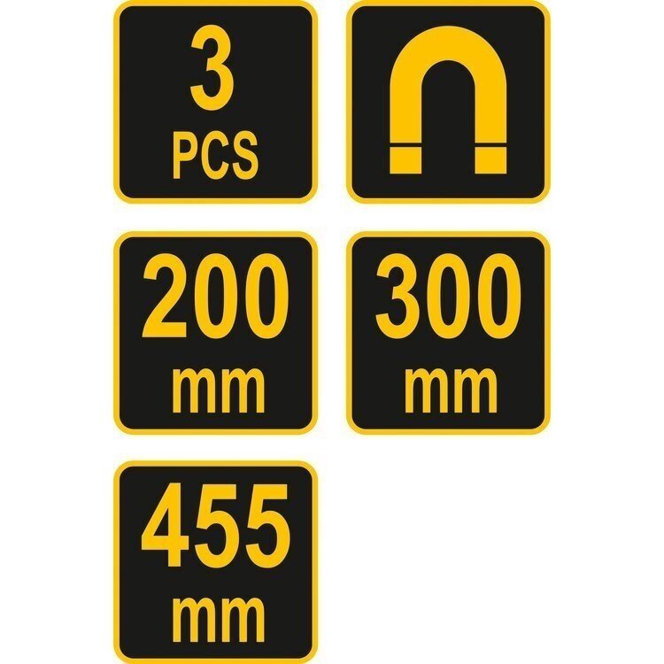 Magnetinių laikiklių įrankiams rinkinys (3vnt) 1 Magnetinių laikiklių įrankiams rinkinys (3vnt) 1