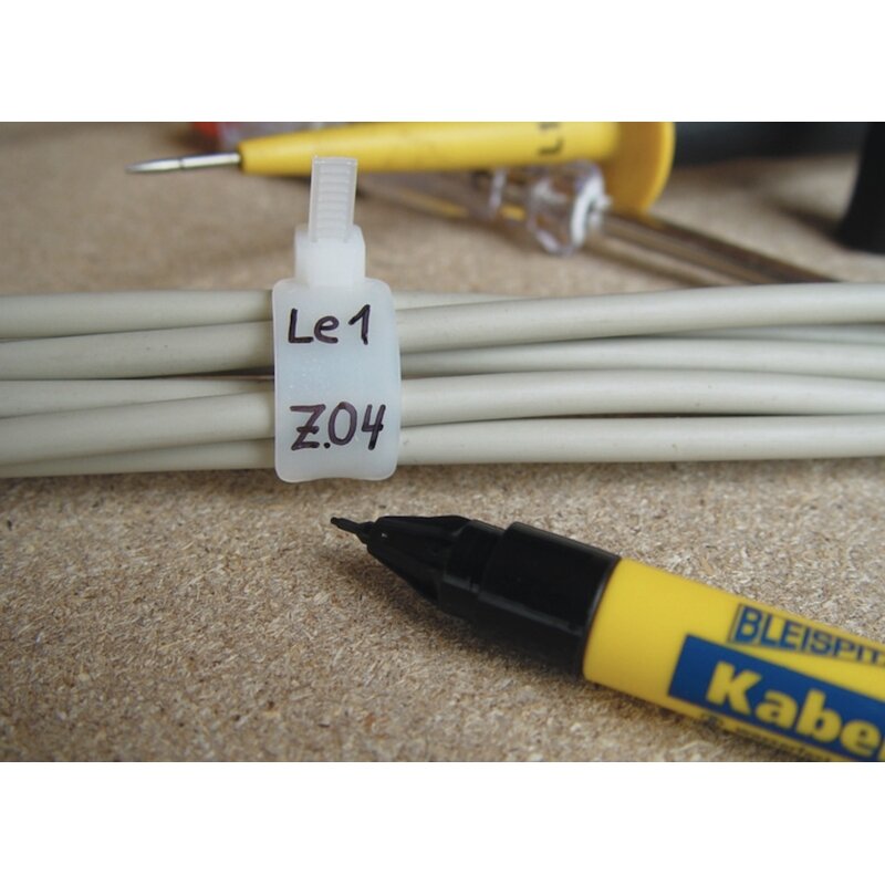Markeris Bleispitz kabeliams, juodas 0,75mm 1 Markeris Bleispitz kabeliams, juodas 0,75mm 1