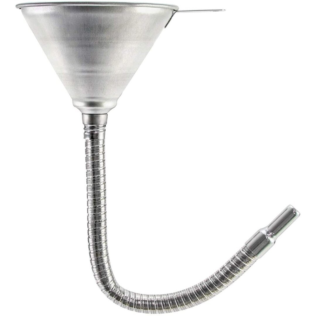 Metalinis piltuvas su lanksčia žarna 370mm Metalinis piltuvas su lanksčia žarna 370mm