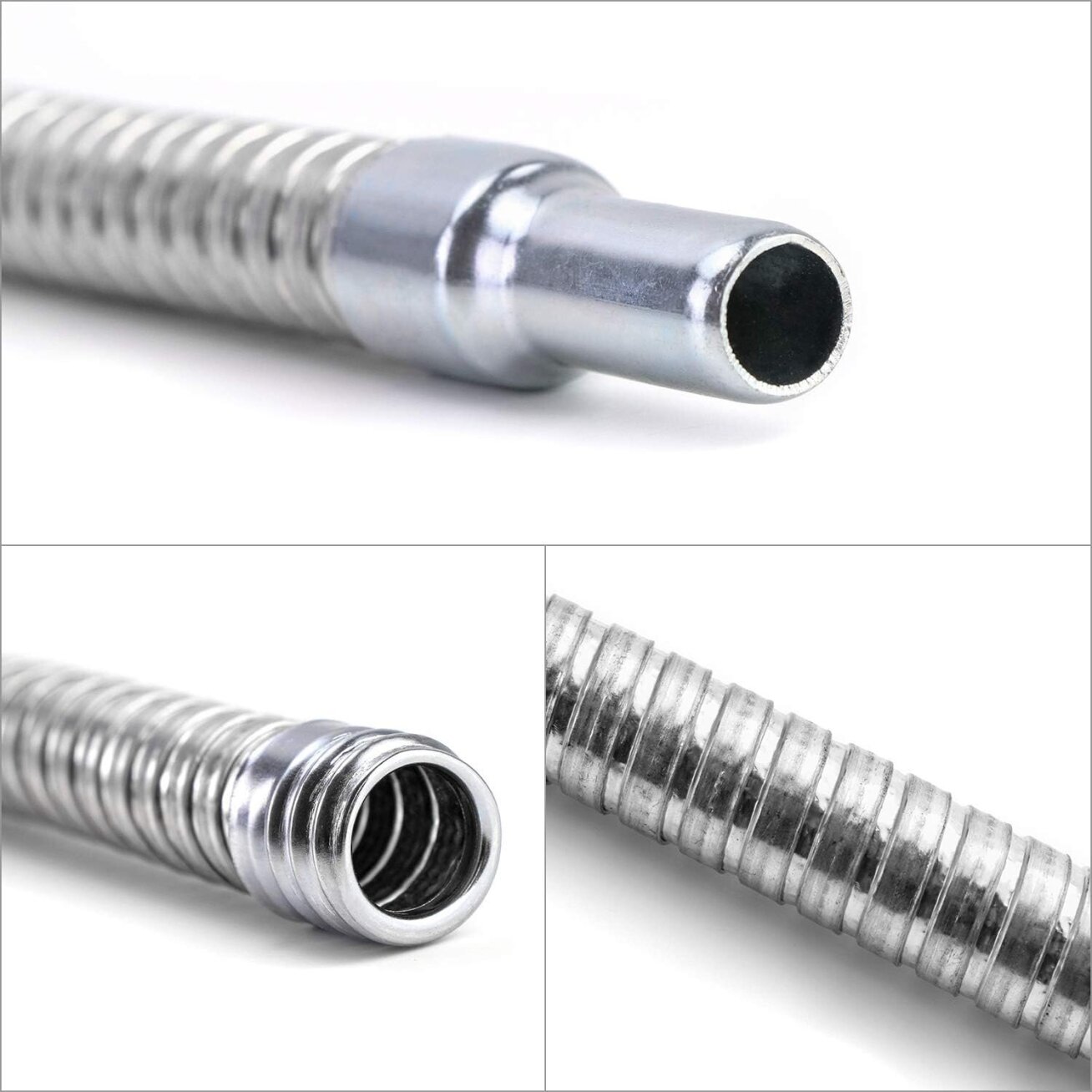 Metalinis piltuvas su lanksčia žarna 370mm 2 Metalinis piltuvas su lanksčia žarna 370mm 2