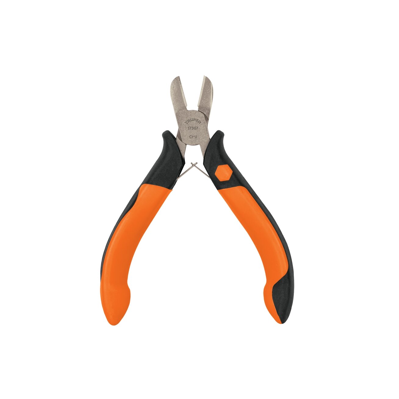 Mini šoninio kirpimo replytės. Bendras ilgis 11cm. Kokybiškos ir patogios Truper® Mini šoninio kirpimo replytės. Bendras ilgis 11cm. Kokybiškos ir patogios Truper®