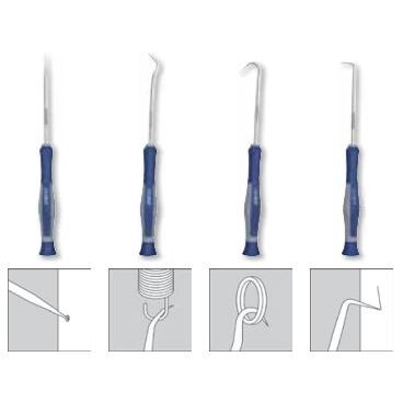 Mini kabliukų rinkinys 4 vnt Irimo Mini kabliukų rinkinys 4 vnt Irimo